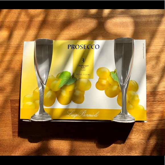 NEW!! Luigi Bormioli Prosecco Champagne Flutes(Set of 3) - Picture 1 of 3